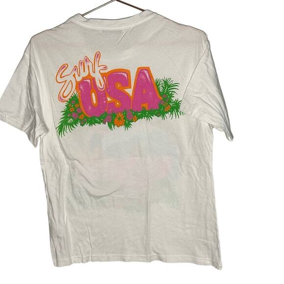 Daydreamer Beach Boys Surf USA Boyfriend Tee Vintage White size Extra Small - Picture 5 of 7